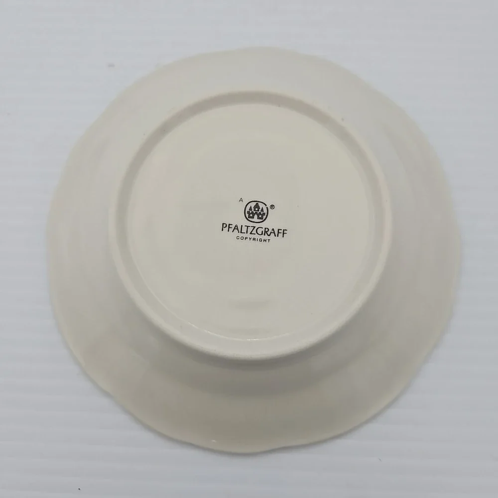 Snow Village Saucers By Pfaltzgraff 5.75